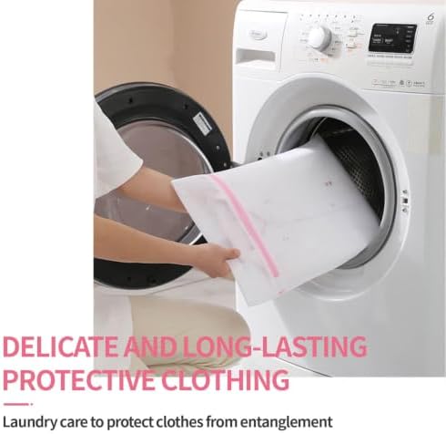Extra Large Mesh Laundry Bags Washing Bag 6Pack Delicates Bag and Zipper - Image 2