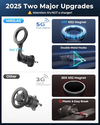 For MagSafe Car Mount Air Vent Magnetic Phone Holder - Image 2