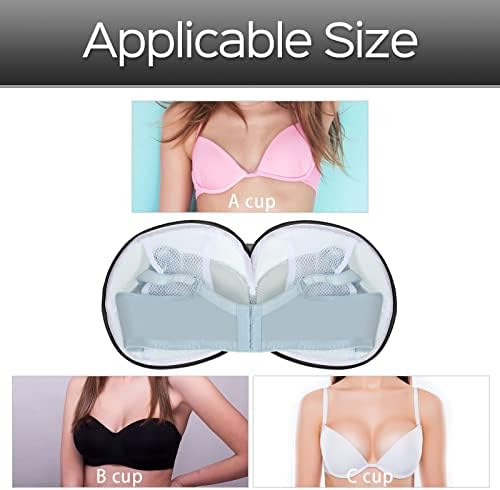 Shappy 6 Pcs Bra Washing Bag for Laundry Storage Women 7.87 Inch Black - Image 4