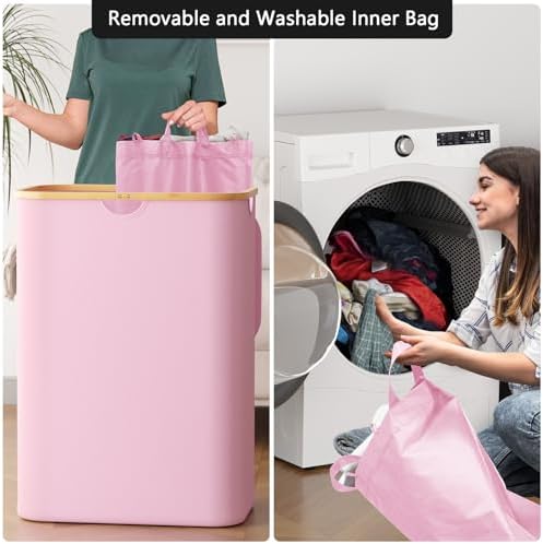 SpaceAid Double Laundry Hamper 2 Section - Image 4