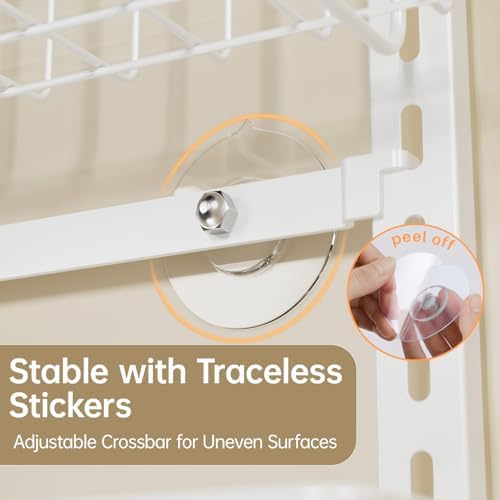 Delamu Adjustable Cabinet Door Organizer, 8-Tier Hanging Spice Rack Organizer - Image 6