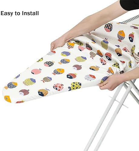 Ironing Board Cover and Pad Standard Size 15" x 54", 3 Pairs of Hook and Loop - Image 5