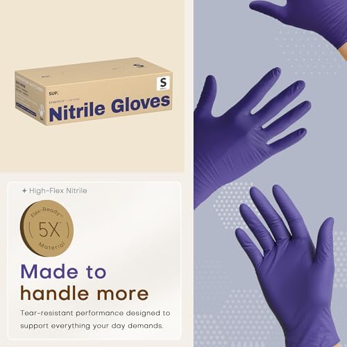 SUP Powder-Free Nitrile Exam Gloves, 100/1000 Ct Food Safe Latex-Free Medical - Image 4