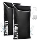 Hanging Laundry Hamper Bag XL 40x22", Space Saving over the Door Storage Bags by DONAQ