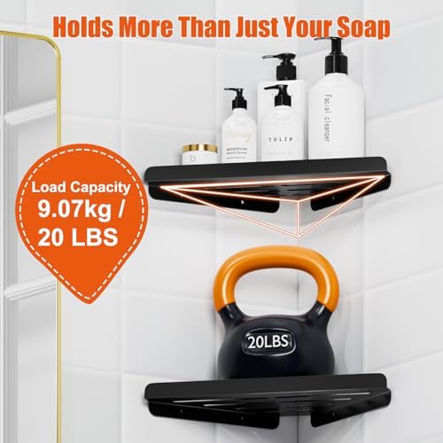 Fikoksol Shower Caddy Storage, Triangle Corner Shelf - Image 3
