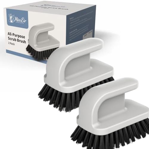 All-Purpose Scrub Brush 2 Pack, Floor & Kitchen Sink, Ergonomic Handle by Unknown