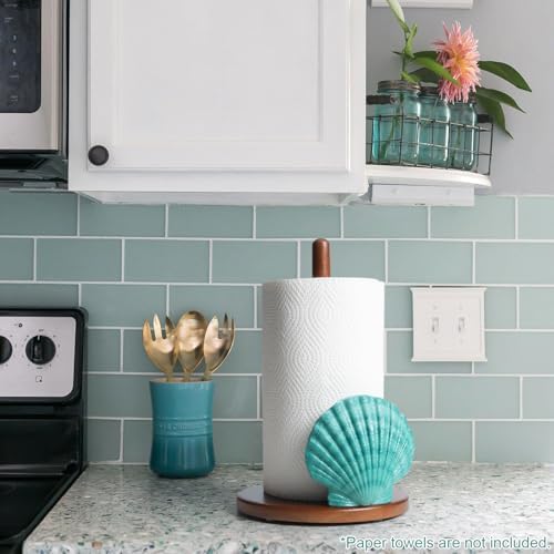 Seashell Paper Towel Holder Decorative Coastal Beach Kitchen Decor Beachy - Image 7