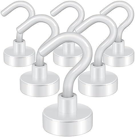 Neosmuk Magnetic Hooks for Cruise Cabins, 30lb Heavy Duty, 6 Pack by Neosmuk