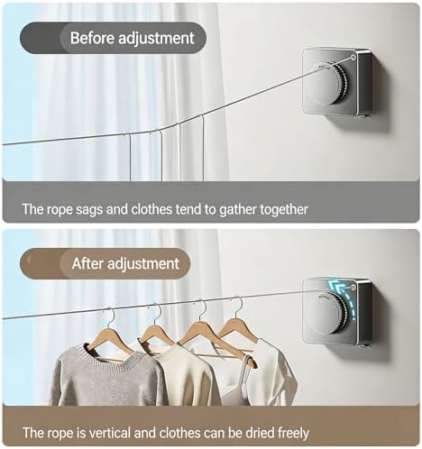 15ft Retractable Clothesline Indoor & Outdoor - Image 2