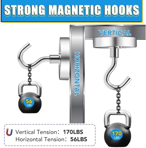 TRYMAG Magnetic Hooks for Cruise Cabins, 12 Pack - Image 3