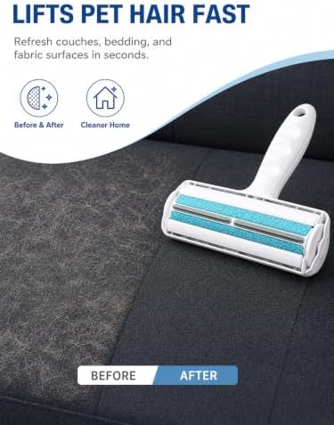 Reusable Lint Roller for Pet Hair, Washable Cat and Dog Hair Remover for Couch - Image 3