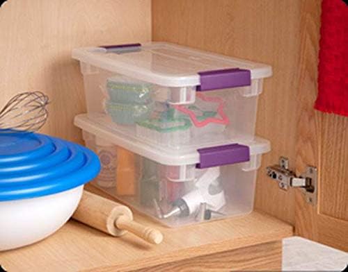 Sterilite 17511712 6 Quart Clearview Latch Storage Container - Image 3
