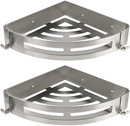 NearMoon Bathroom Shower Caddy 2 Pack, 304 Stainless Steel Shower Organizer by NearMoon