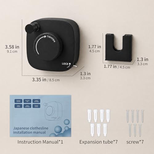 Retractable Clothesline Indoor/Outdoor, Portable Non-Sagging Wall Mounted - Image 2