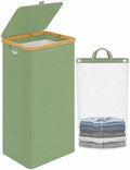 IEGrow Laundry Hamper with Lid, 110L Laundry Basket with Mesh Bags by iEGrow