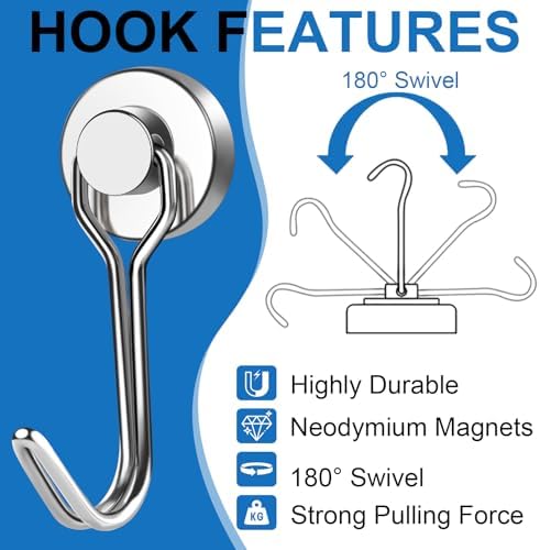 E BAVITE Swivel Swing Magnetic Hooks - Image 4
