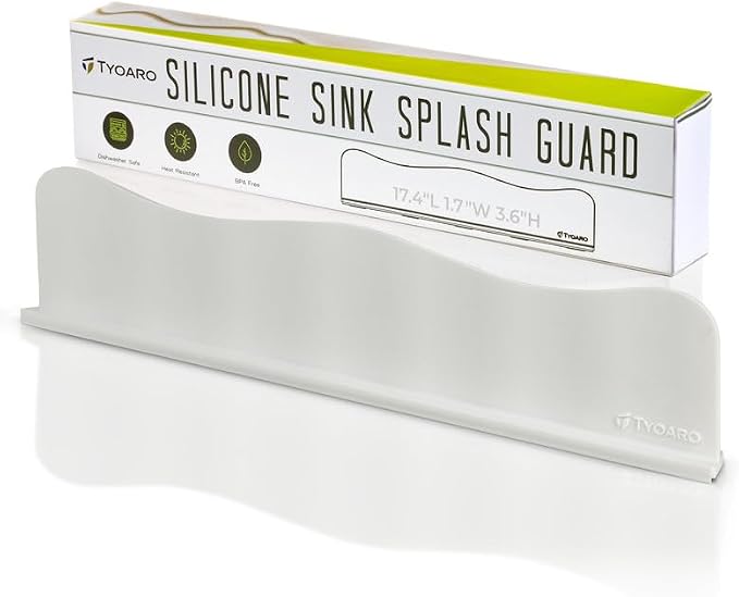 TYOARO Sink Splash Guard Behind Faucet by TYOARO