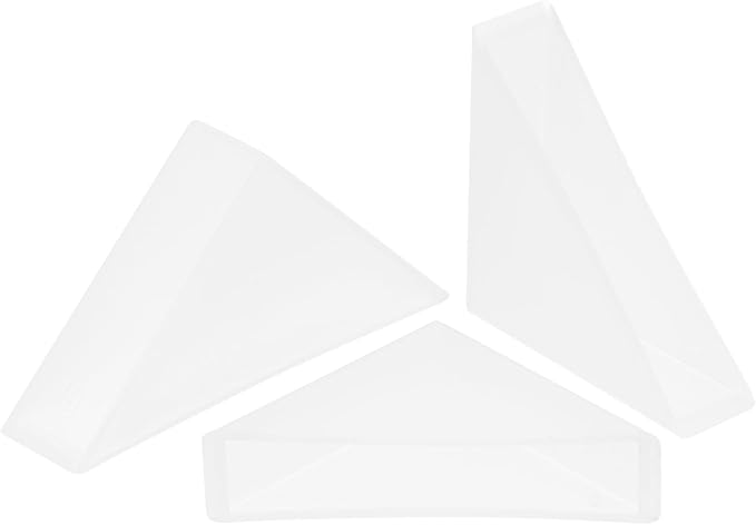 uxcell 20Pcs Plastic Corner Protectors 10x50mm Right Angle Shape Glass Corner Guards Cushion for Corner Protection of Glass, Mirror, Tile, White