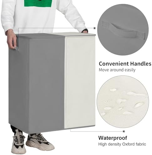WOWLIVE Double Laundry Hamper - Image 6