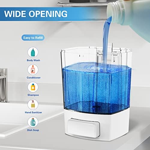SVAVO Wall Mounted Soap Dispenser Kitchen Bathroom Manual Soap Dispenser - Image 4