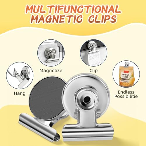 VNDUEEY 140 Pack Fridge Magnets Refrigerator Magnets, Strong Magnetic Clips - Image 4