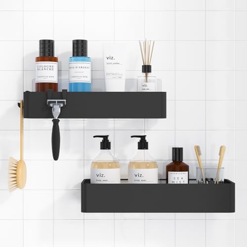 Kitsure Shower Caddy Adhesive, Stylish Shower Organizer by Kitsure