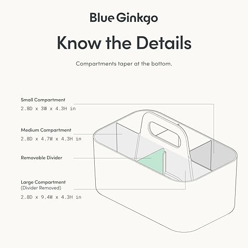 BLUE GINKGO Stackable Organizer Caddy, Made in Korea - Image 4