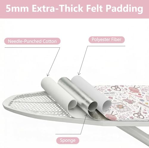 Ironing Board Covers and Pad, 15*54in Standard Size, - Image 3