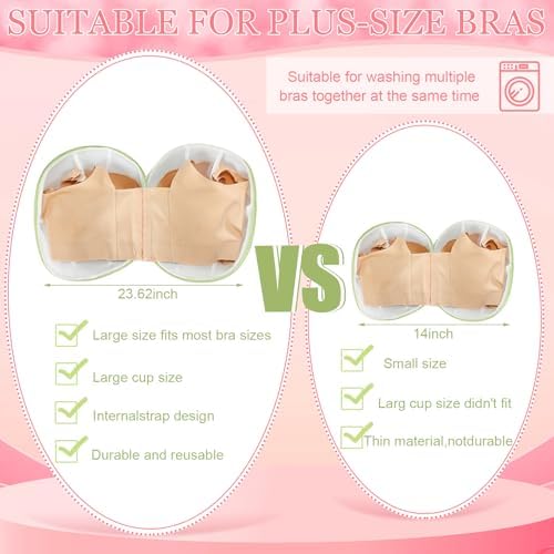 Shappy 6 Pcs Bra Washing Bag for Laundry Storage Women 11.81 Inch Green - Image 5
