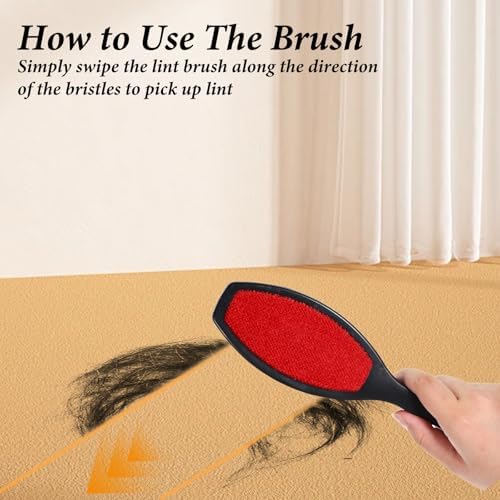 2 Pack Double-Sided Lint Brushes Reusable Lint Remover Brushes - Image 2