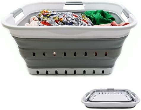 SAMMART 42L Collapsible Plastic Laundry Basket - Image 4