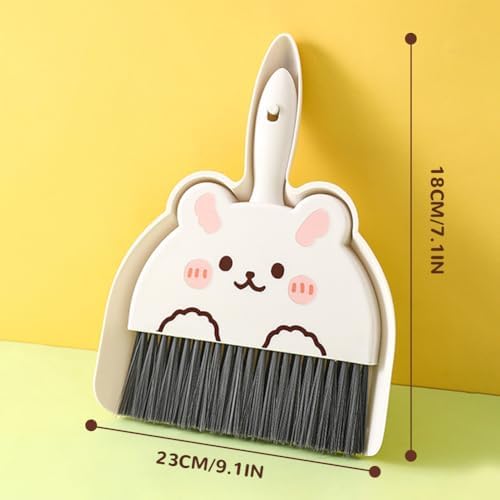 Portable Hand Broom and Dustpan Set, Cute Mini Broom and Dustpan Set - Image 2
