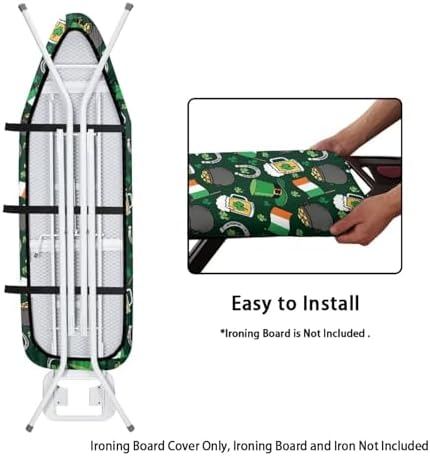 Irish Flag Shamrock Ironing Board Cover, Stretch St. Patrick's Day Hat Beer - Image 4