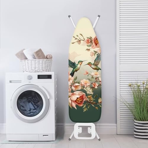 DISNIMO Hummingbird Floral Ironing Board Cover and Pad Extra Thick Heat - Image 4