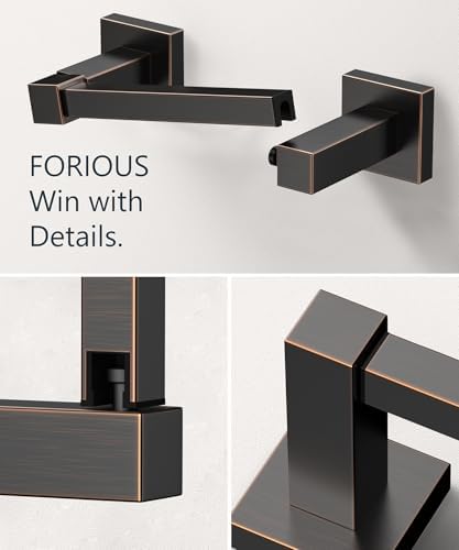FORIOUS Commercial Toilet Paper Holder Wall Mount Bathroom Tissue Holder - Image 5