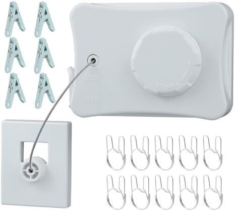 Retractable Clothesline Indoor Clothes Line by WaWacomp