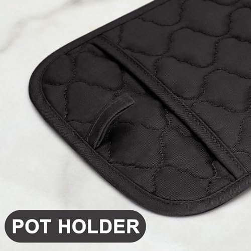 Oven Mitts Kitchen Towels and Dishcloths Pot Holders Sets, Oven Gloves Kitchen - Image 3