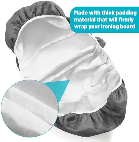 SmoothNovelty Rectangular Ironing Board Cover, Large Thick Padded - Image 4
