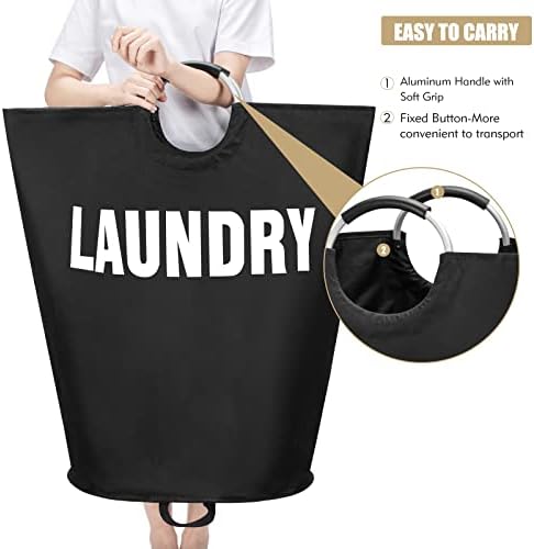 Maxsilan 160L XX-Large Laundry Basket Bag, Collapsible Tall Hamper - Image 5