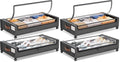 Yecaye Under Bed Storage with Wheels, Underbed Shoe Storage Organizer, Rolling by Yecaye