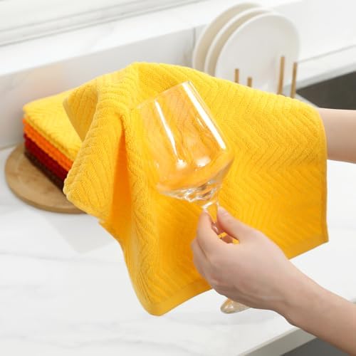 100% Cotton Kitchen Towels and Dishcloths Set - Image 5
