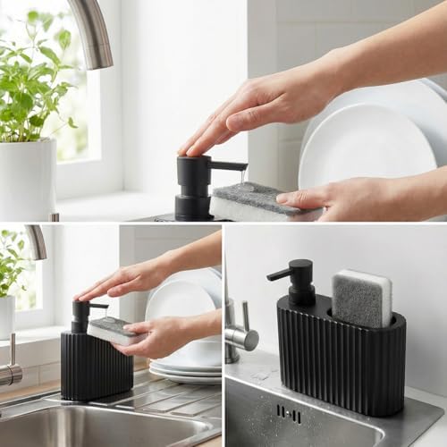 Matte Black Dish Soap Dispenser - Image 5