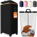 Laundry Basket with Wheels, 110L Large Rolling Laundry Hamper by Fzzcvo