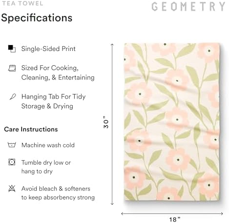 GEOMETRY Tea Towels – Spring & Summer Collection – Quick-Dry, Ultra-Absorbent - Image 6