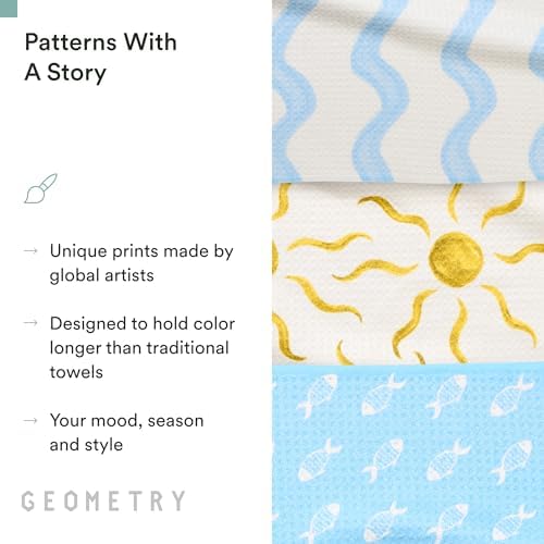 GEOMETRY Tea Towels – Spring & Summer Collection – Quick-Dry, Ultra-Absorbent - Image 5