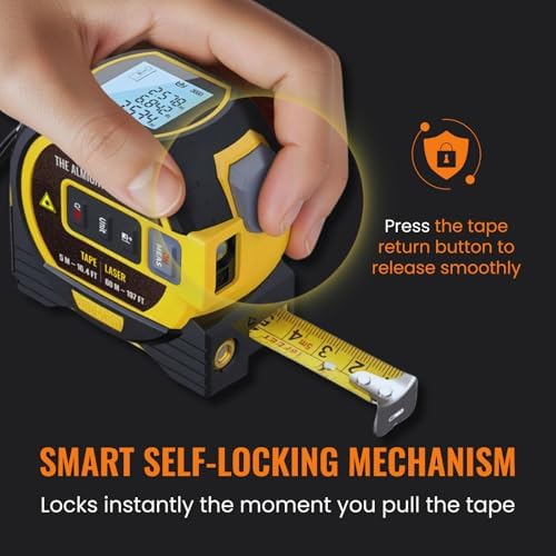 The Almighty Ruler Laser Tape Measure | Smart Range Finder | 131ft/ 40m - Image 4