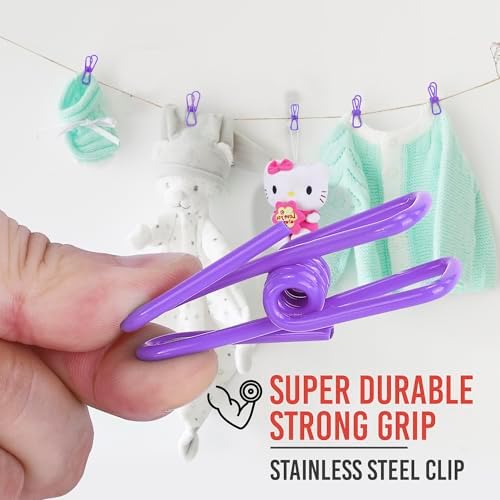 30 Pack Purple Chip Bag Clips for Food - Image 5