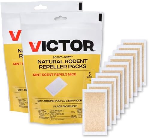 Victor M805-2SR Scent-Away Natural Rodent Repeller – Peppermint Oil Mouse and by Victor