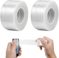 2 Pcs Mini Stretch Wrap Moving Wrapping Plastic Roll 1.18in X 1500ft Plastic by Unknown