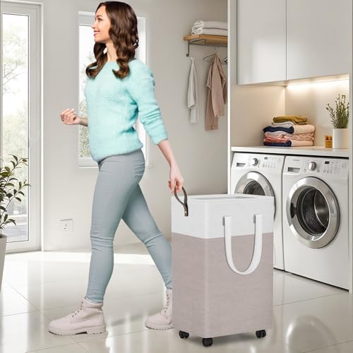 HomeHacks 90L Rolling Laundry Basket - Image 4